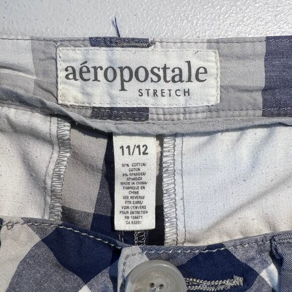 Vintage Aeropostale Shorts Juniors Y2K Low Rise Micro Mini Plaid Check Preppy - Picture 5 of 6